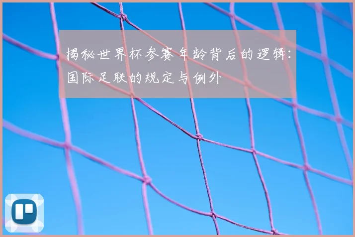 揭秘世界杯参赛年龄背后的逻辑：国际足联的规定与例外